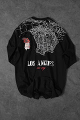 Los angeles Front back  Printed Dropshoulder