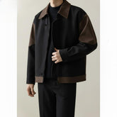 Flape Style Panel Zip jacket