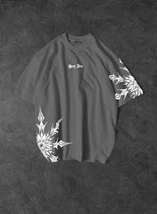 Sharp pain Printed  Drop shoulder