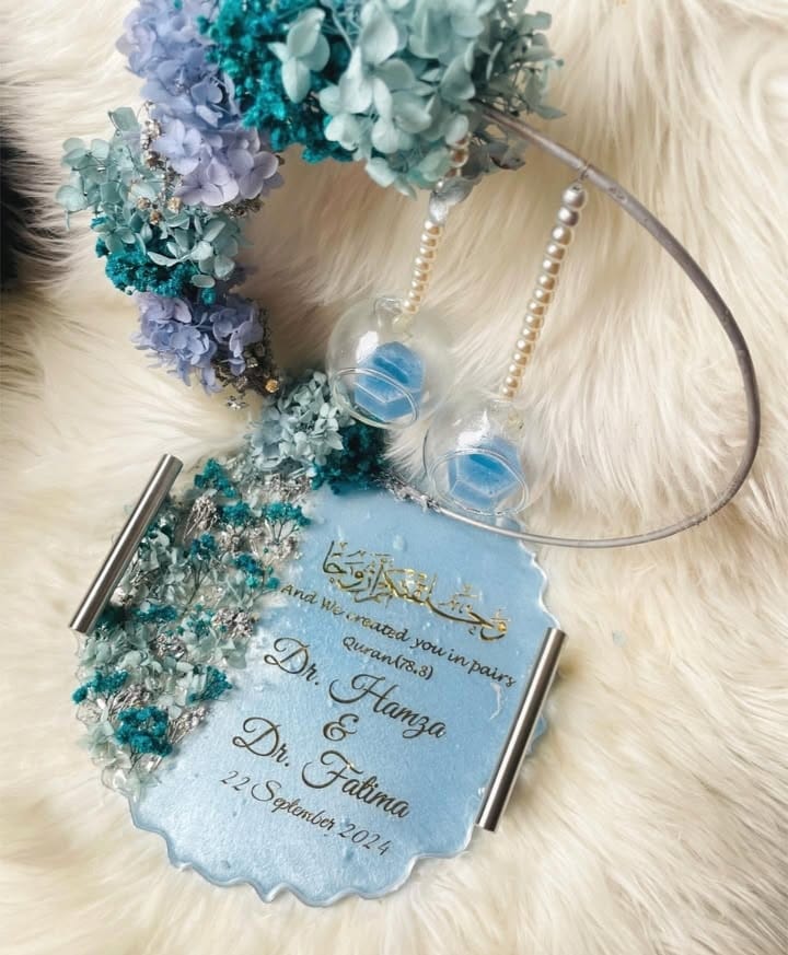 Customize Nikkah engagement  frame