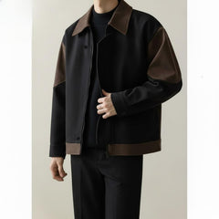 Flape Style Panel Zip jacket