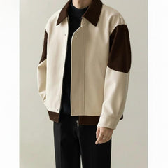 Flape Style Panel Zip jacket