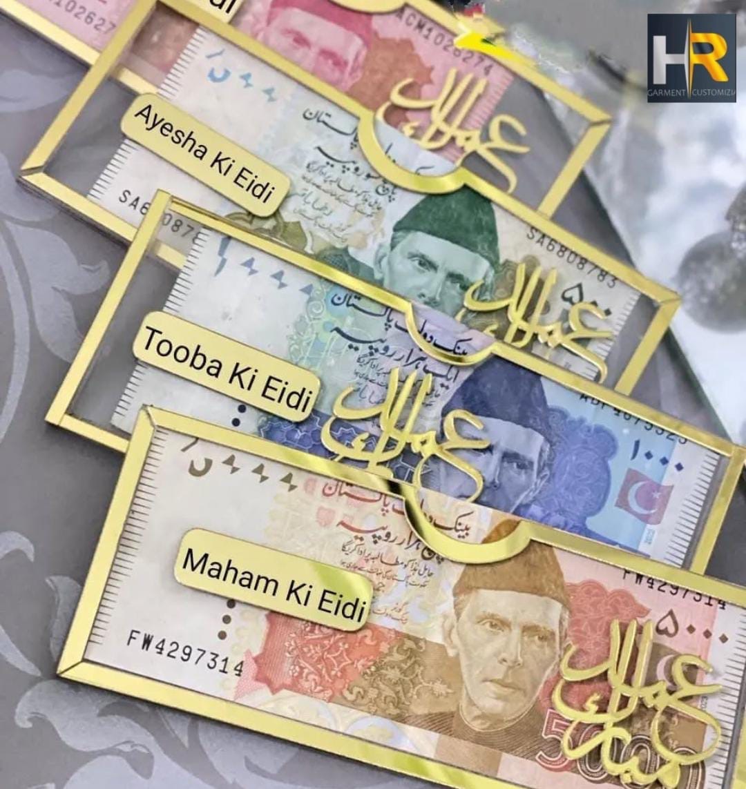 Acrylic Eid Envelops